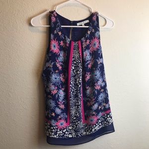 Rose & Olive Sleeveless Bold Print Top